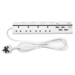 MagStrip APS-S1640 6X13A Switched Trailing Socket with 4xUSB-A 5V/4A Smart Charging Power Strip